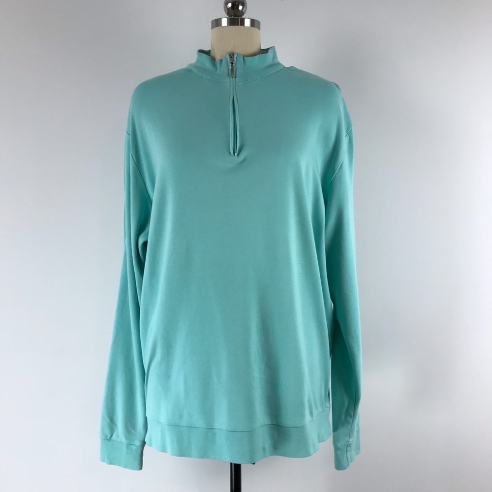 Peter Millar Pima Cotton 1/4 Zip Sweater Sz. XL